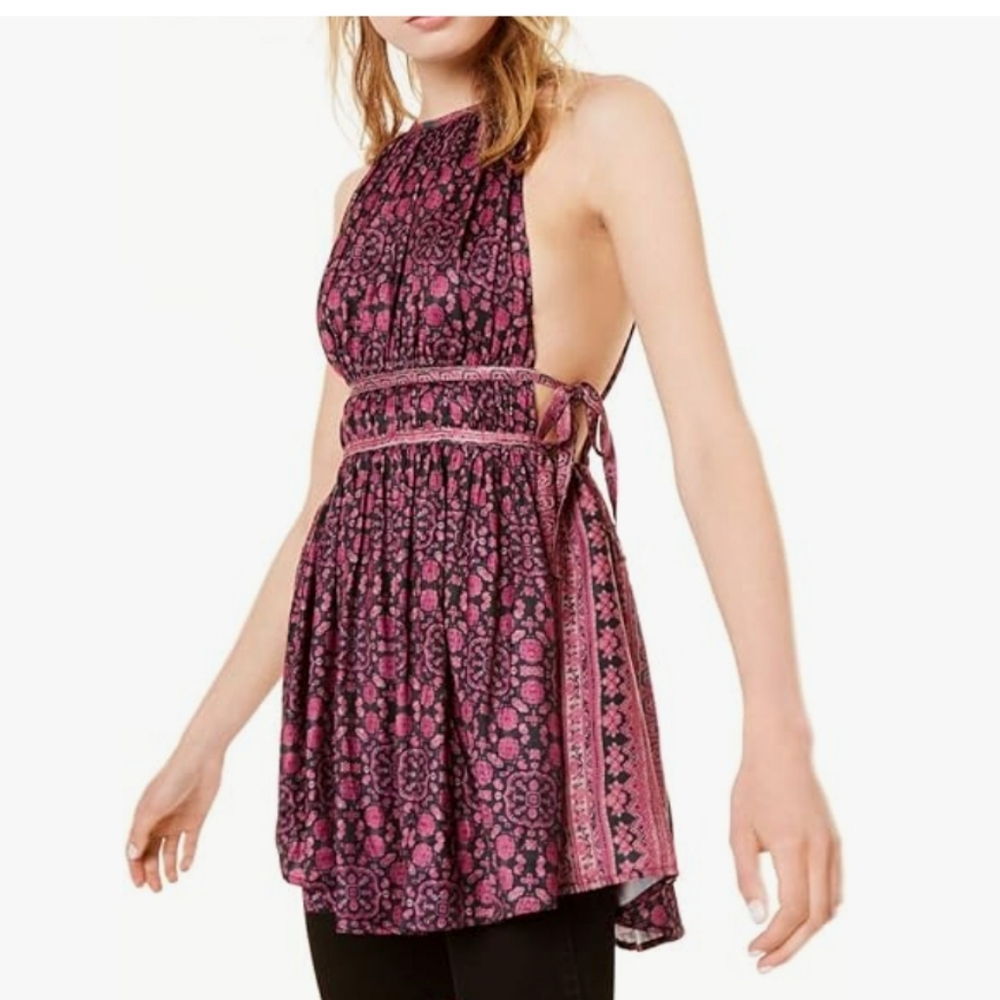 Free People Mid Summers Day Printed Tunic Top